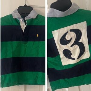 Unique Striped Polo with #3 on the back by Ralph Lauren Kids